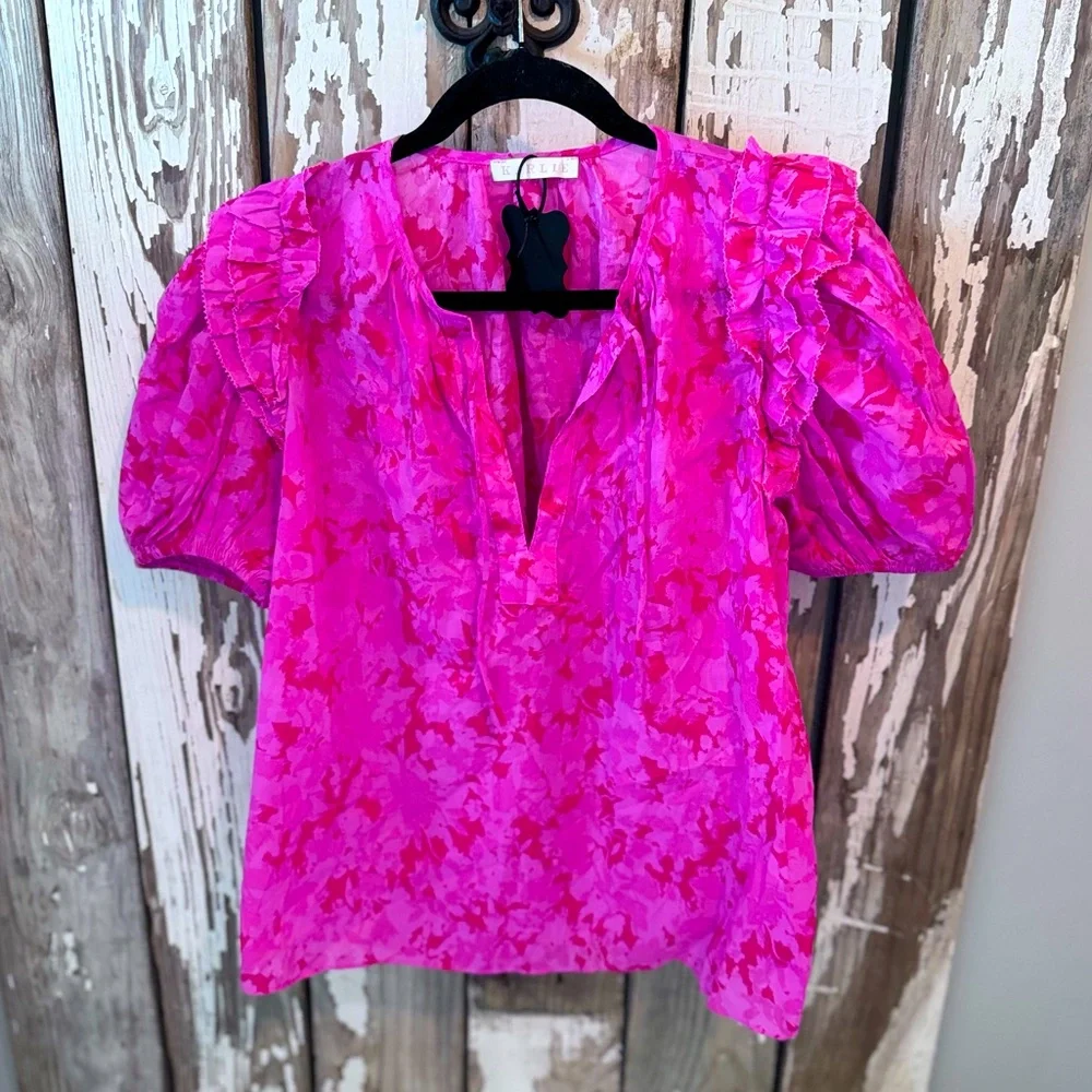 Karlie Pink Floral Blouse - Picture 1 of 9